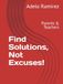 Find Solutions, Not Excuses!: Parents & Teachers