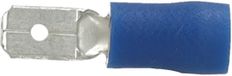 Intercable Q-serie DIN geïsoleerde vlaksteekhuls 0,5-1 mm² 6,3x0,8 messing - rood per 100 stuks