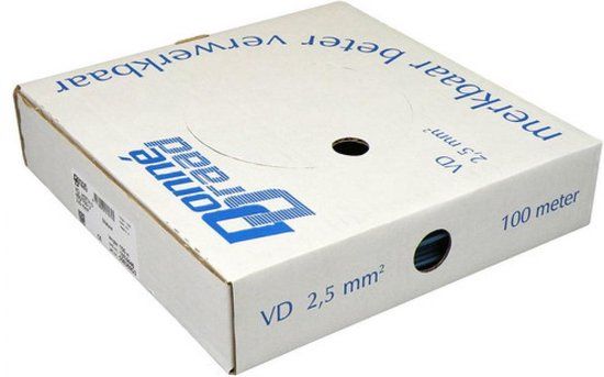 Donne H07V-U installatiedraad 2.5mm² Bruin - 100 Meter