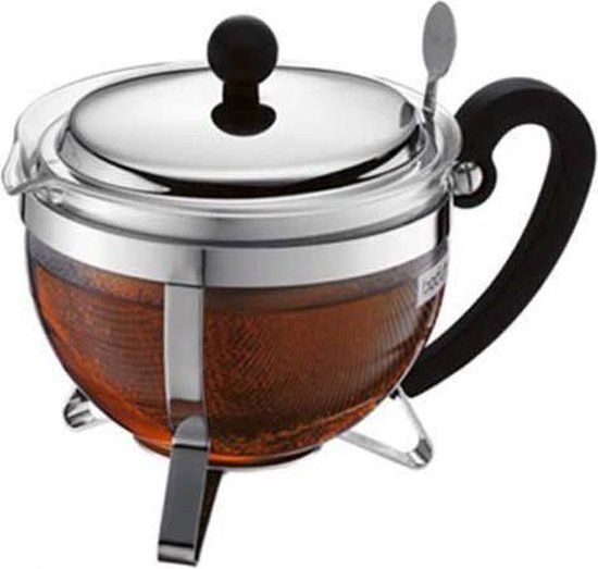 Bodum CHAMBORD Theepot met filter, rvs deksel, 8 kops, 1.0 l