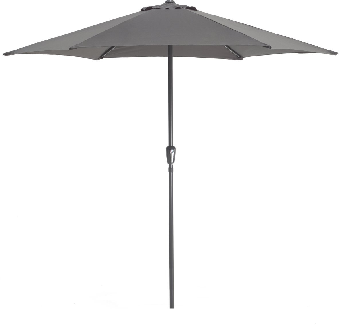 Acaza Stokparasol in aluminium - Ronde Parasol met 270 cm diameter - Grijs