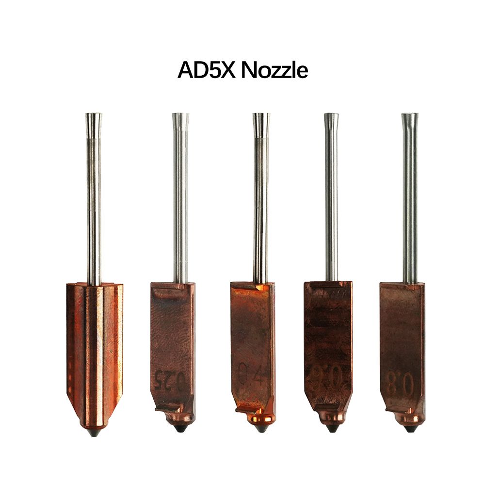 FlashForge AD5X 3D Printer Nozzle Replacement - Multiple Sizes (0.25mm/0.4mm/0.6mm)