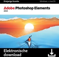 Adobe Photoshop Elements 2025 - 3 Jaar Licentie - Download - Windows & Mac