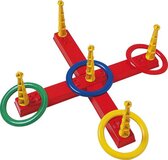 Ring Toss Game with 4 Rings - Red