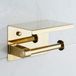 BGL Toiletrolhouder, 304 Roestvrij Staal, Wandrolhouder voor Hoteldecoratie (Goud)