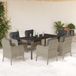 Maison Exclusive - Ensemble de jardin, 7 pièces, avec coussins, gris clair, en polyrotin