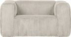 WOOOD Bean Fauteuil - Grove Ribstof - Naturel