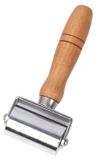 Rouleau de couture à pression en cuir, 60 mm, lourd, avec manche en bois