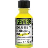 PETEC schroefbeveiligingslak safety varnish yellow 20m