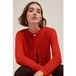 Motivi Cardigan en maille ajourée Rouge