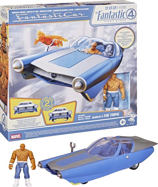 Marvel Studios The Fantastic Four Epic World of Action Hover en Cruise Fantasticar