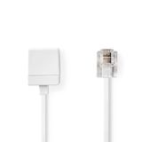 Nedis TCGL90205WT100 Câble téléphonique 10m Blanc