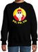 Bellatio Decorations Kersttrui / sweater - voor kinderen - Kerstman - zwart - Yo Yo Yo - rappers - Kerstdiner 98/104