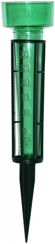 - Groene regenmeter met grondpen 38 cm