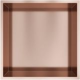 Hotbath &More Inbouwnis - 30 x 30 x 10 cm - Geborsteld Koper PVD