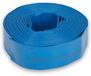 EBERTH 2" platte tuinslang voor pompen, 20 m lang, 2 inch, diameter 52 mm, flexibel, stevig PVC, industriële slang, waterslang voor besproeiing, in blauw