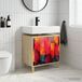 HEESCH Armoire de salle de bain exclusive Sonoma, dimensions 60 x 40 x 60 cm, en panneaux de particules