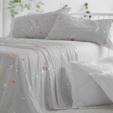Burrito Blanco Beddengoed van katoen, 135 cm breed bed (+ beschikbare maten), design 629, grijs (135 x 190/200 cm)