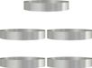 vidaXL Plantenring Roestvrij staal 120 x 120 x 20 cm - 5 stuks