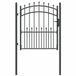 vidaXL Hekpoort met spijkers EMMEN 104 x 109,5 cm Poedercoated staal
