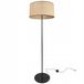 HOME LIGHT JUTA Lampe sur pied Abat-jour en tissu Ø40 cm Noir