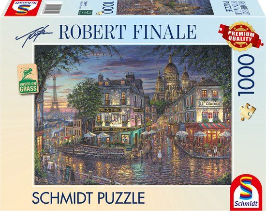 Schmidt puzzel Montmartre landschap 1000 stukjes karton volwassenen
