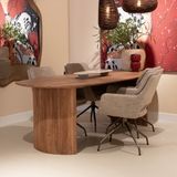 Giga Meubel Eettafel Feline - Deens Ovaal - Mangohout - 300cm