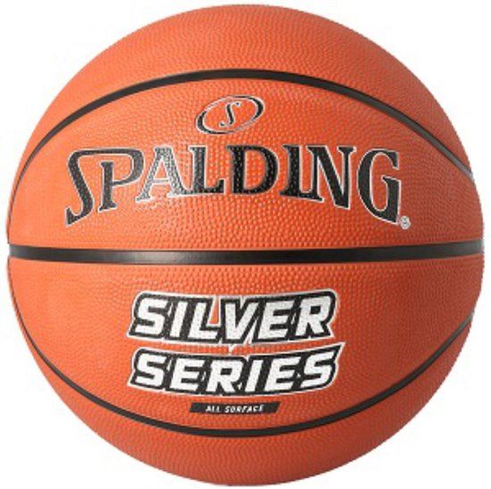 Spalding Silver Series Basketbal Outdoor Maat 5 - Oranje - Rubber