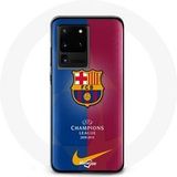 Maniacase Etui voor Samsung Galaxy S20 Ultra FC Barcelona voetbalteam logo