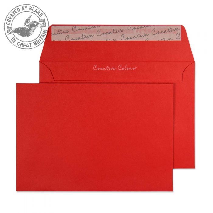 Blake Creative Colour C6 Red Envelopes - 114 x 162mm - 120gsm - Pack of 25