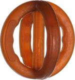 Flamingo Rubba - Speelgoed Honden - Rubber Cross Ball - Bruin