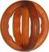 Flamingo Rubba - Speelgoed Honden - Rubber Cross Ball - Bruin