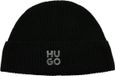 HUGO Sillo Hat Beanie Black Wol/Polyacryl One Size Dames