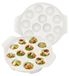 Merkloos Set van 2 Keramische Escargot Schotels met 12 Gaten