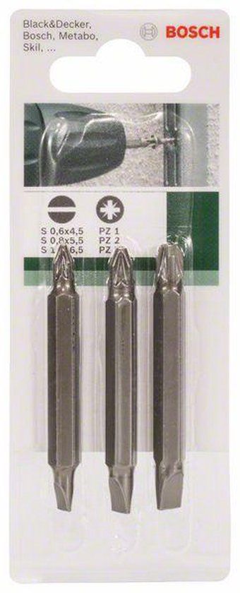 Bosch 3-delige dubbelbitset - HEX - PZ