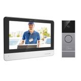 Byron DIC-23312 Bedrade Wi-Fi Video Deurbel - 7 inch Touchscreen, Zwart/Zilver