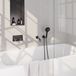 Brauer Gunmetal Edition thermostatische inbouw badkraan met drukknoppen SET 04