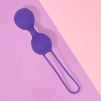 EIS Fijn geribbelde liefdesballetjes met gewicht, siliconen, 3 cm
