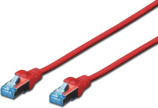 Digitus DK-1531-010/R RJ45 Netwerkkabel, patchkabel CAT 5e SF/UTP 1.00 m Rood