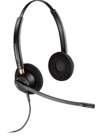 Plantronics HW520D - Headset - USB - Bedraad - Noise Cancelling - Zwart