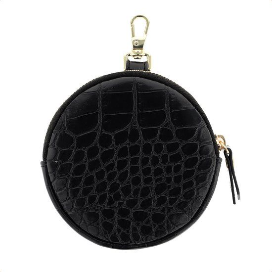 Selencia Mini Pouch - Sleutelhanger Telefoontasje - Zwart