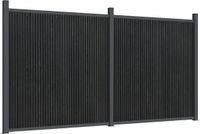 vidaXL Schuttingpaneel Grijs 353x186 cm WPC
