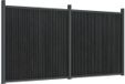 vidaXL Schuttingpaneel Grijs 353x186 cm WPC
