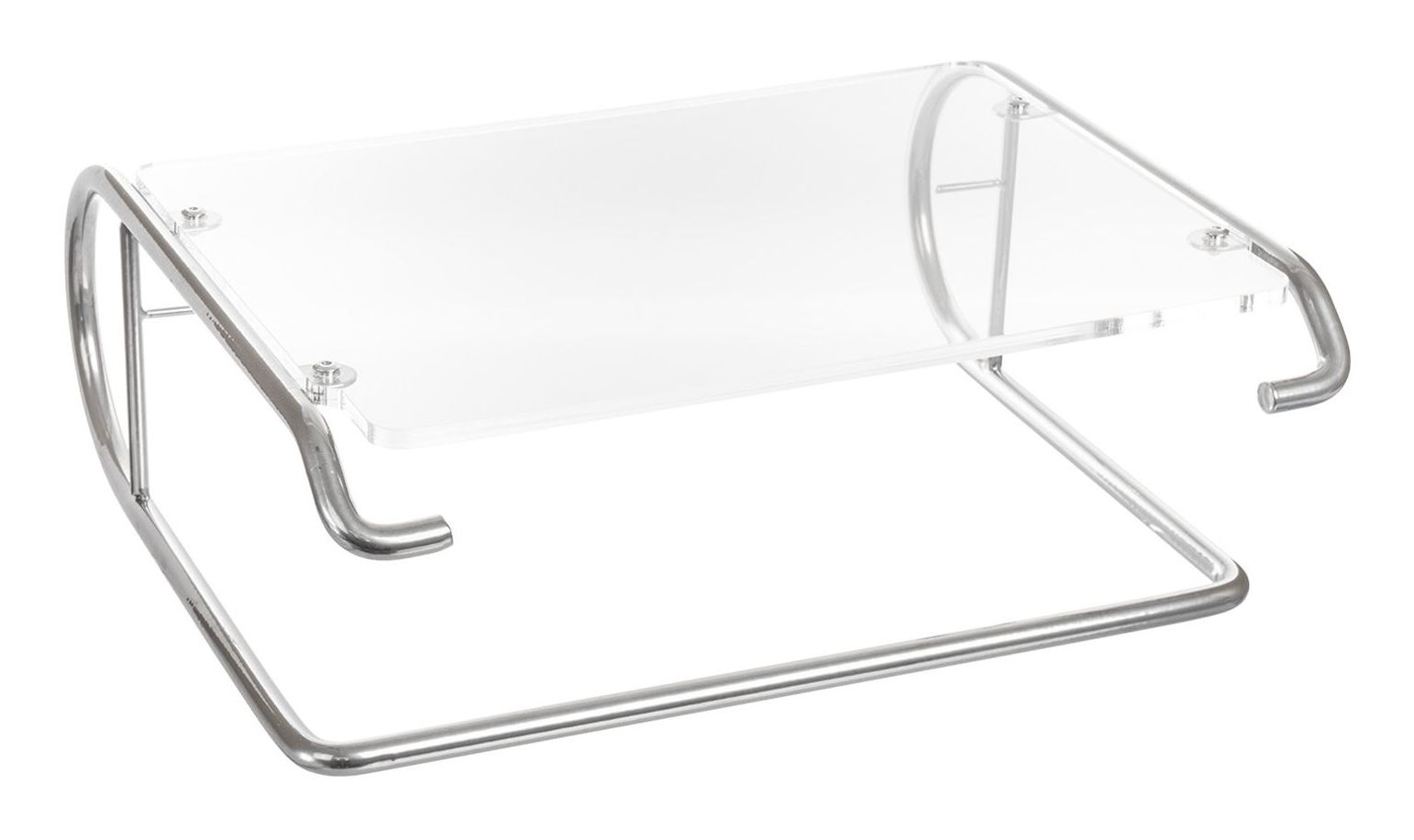 R-Go Tools Steel Essential Monitorstandaard - Zilver