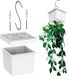 Support de suspension de plantes sans marque - Pots de fleurs suspendus - Support de suspension de vraies et fausses vignes - Jardinière en plastique pour fleurs - Décoration de balcon de jardin, clôture - Murs, plafonds