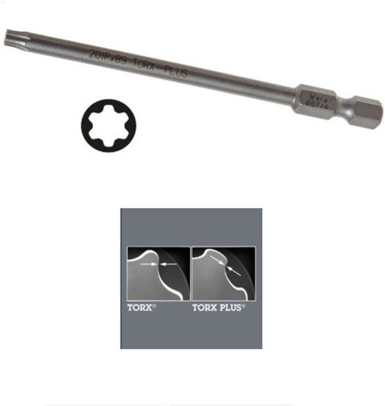 Wera 1/4" Torx Plus Bit - 25IP x 89mm