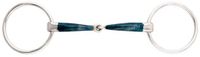 Kavalkade 2 ring paardenbit Bradoon Ergonomic blauw 12,5 cm