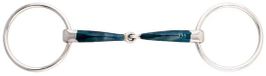 Kavalkade 2 ring paardenbit Bradoon Ergonomic blauw 12,5 cm
