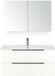BES LED Seville Badmeubelset 100 cm - Wit Hoogglans Edge Greep - Wastafel Enjoy met Spiegelkast
