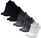 DANISH ENDURANCE Chaussettes de course basses - Chaussettes de sport respirantes et sans ampoules - Unisexe - 5 paires - 43-47